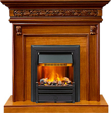 Каминокомплект Dimplex Valletta очаг Brookline Black орех Dimplex Valletta очаг Brookline Black орех