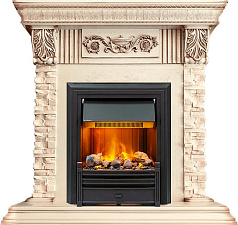 Каминокомплект Dimplex Luxemburg очаг Brookline Black сланец/слоновая кость с патиной (каменный) Dimplex Luxemburg очаг Brookline Black сланец/слоновая кость с патиной (каменный)