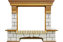 Портал Dimplex Pierre Luxe дуб/белый 1320x400x1045 мм Dimplex Pierre Luxe дуб/белый 1320x400x1045 мм