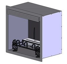 Встраиваемый очаг BioKer Стандарт 690x400x660 мм + Fuerto BioKer Стандарт 690x400x660 мм + Fuerto