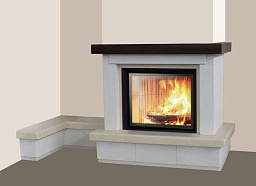 Облицовка Gemma sx, с банкеткой, под Cristal 76 (EdilKamin)