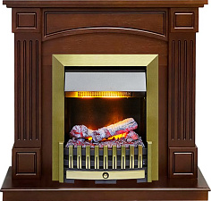 Каминокомплект Dimplex Boston очаг Danville Antique Brass FB2 темный дуб Dimplex Boston очаг Danville Antique Brass FB2 темный дуб